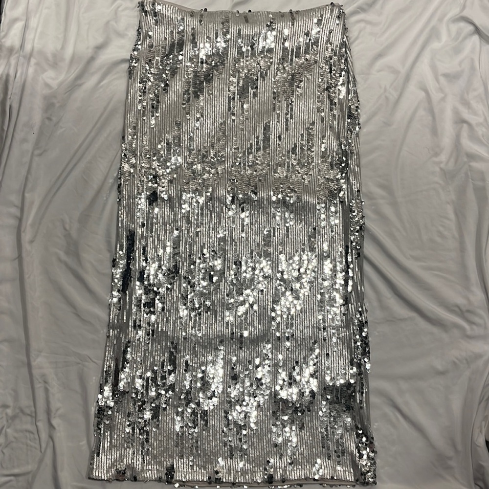 NWT H&M Sequin Maxi Skirt
